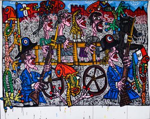 Robert Combas La charrette des condamnés