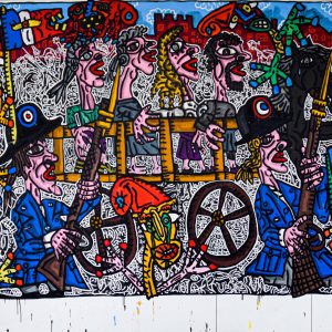 Robert Combas La charrette des condamnés