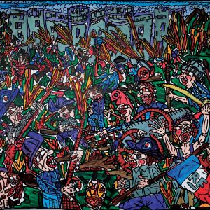 Robert Combas La prise de la Bastille