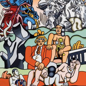 Erró, lithographie "Hommage à Fernand Léger"