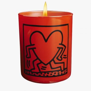 Keith Haring bougie "Coeur Rouge"