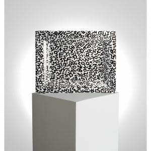 Keith Haring vide-poche "Black Pattern"
