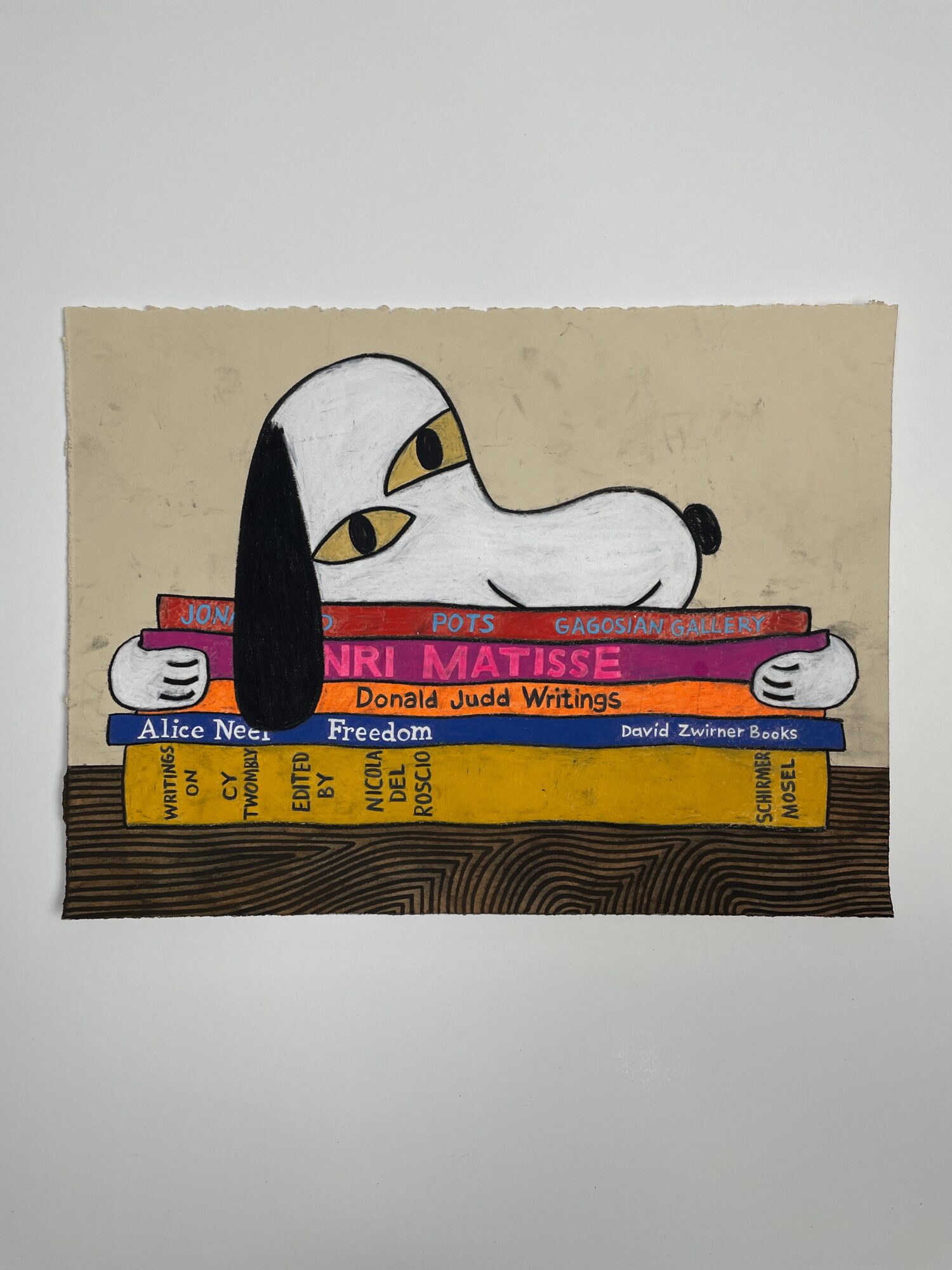 Happy Dog with Books Jonathan Edelhuber