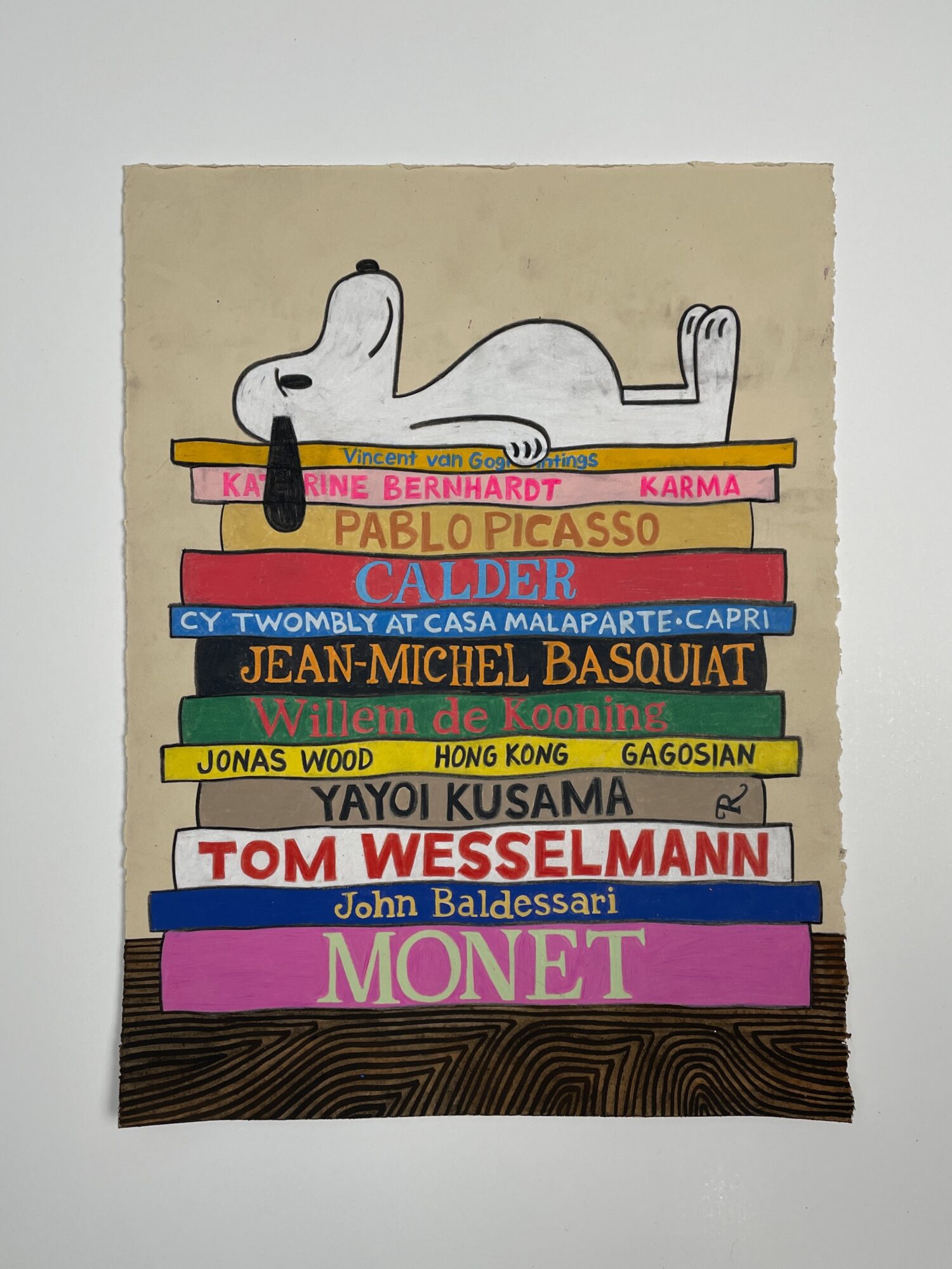 Snoopy on Monet Books Jonathan Edelhuber